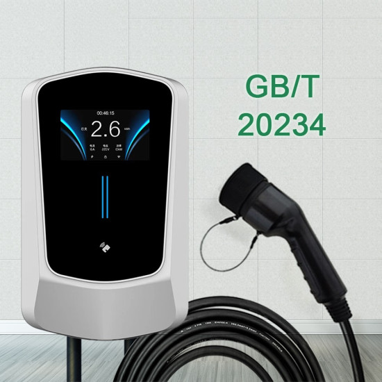GB/T 20234 Домашняя зарядная станция для электромобилей, настенная, 22 кВт, APP управления