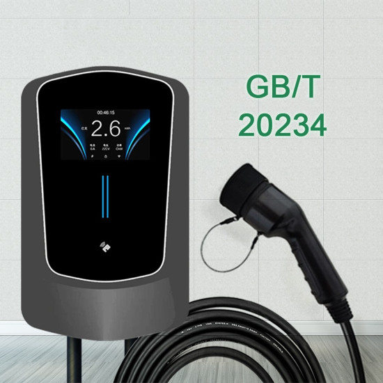 GB/T 20234 Домашняя зарядная станция для электромобилей, настенная, 7 кВт, APP управления