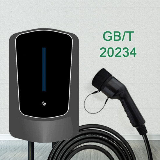 GB/T 20234 Домашняя зарядная станция для электромобилей, настенная, 7 кВт, APP управления
