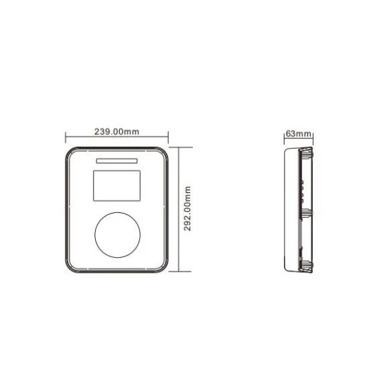 Тип 2 Зарядное устройство для электромобилей, 32 A, 3-фазное, 22 кВт, IEC 62196 тип 2, с защитой типа A + 6