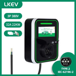 Тип 2 Зарядное устройство для электромобилей, 32 A, 3-фазное, 22 кВт, IEC 62196 тип 2, с защитой типа A + 6
